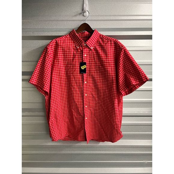 Daniel Cremieux Other - NWT Red Daniel Cremieux Short Sleeve Button Down Shirt Size 2XL